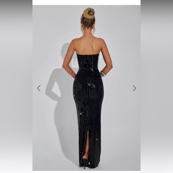 BABY BOO FASHION NERIAH MAXI DRESS - BLACK SMALL - Picture 2 of 8